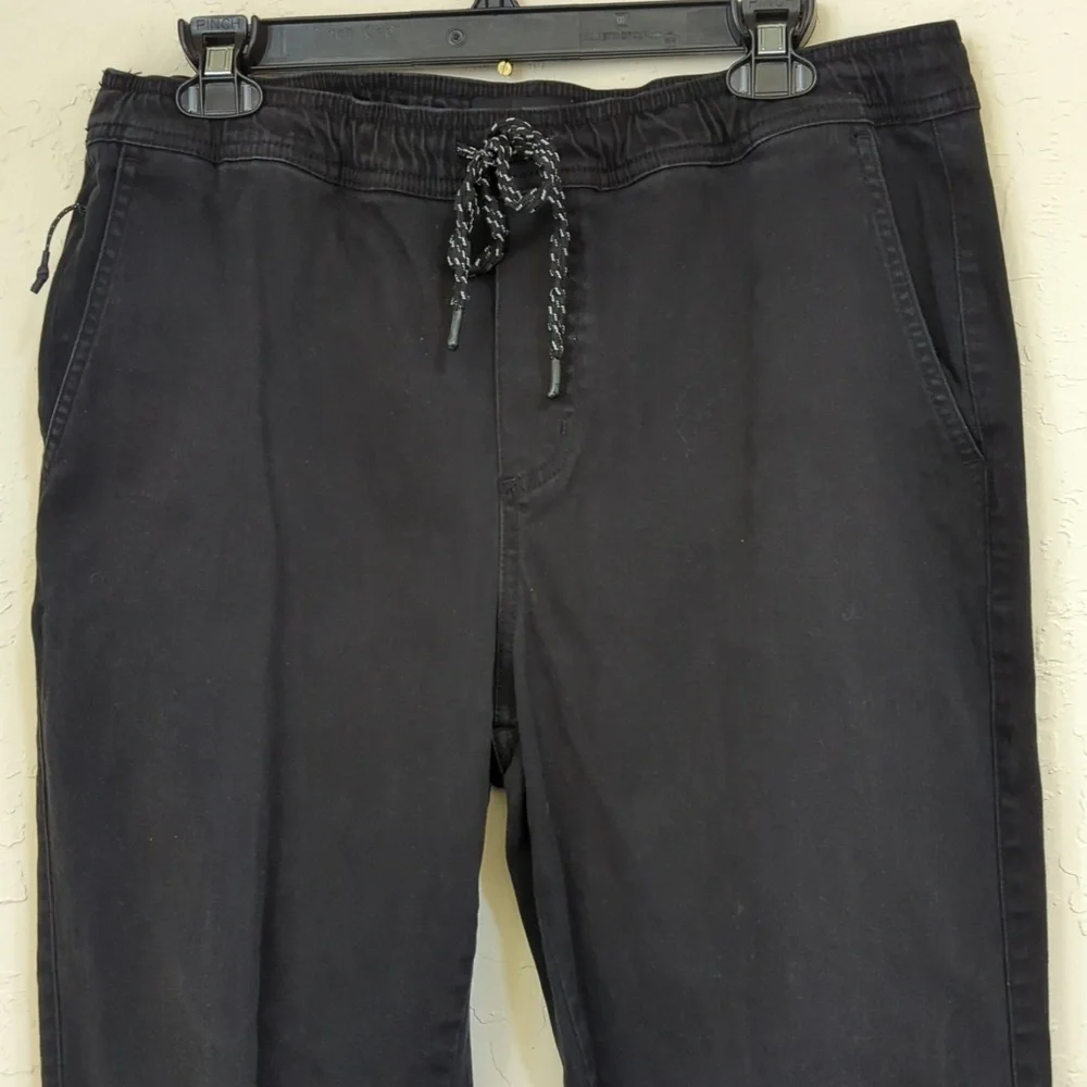 RSQ Bundle of (3) Black Brown & Gray Twill Jogger Pants Size Large